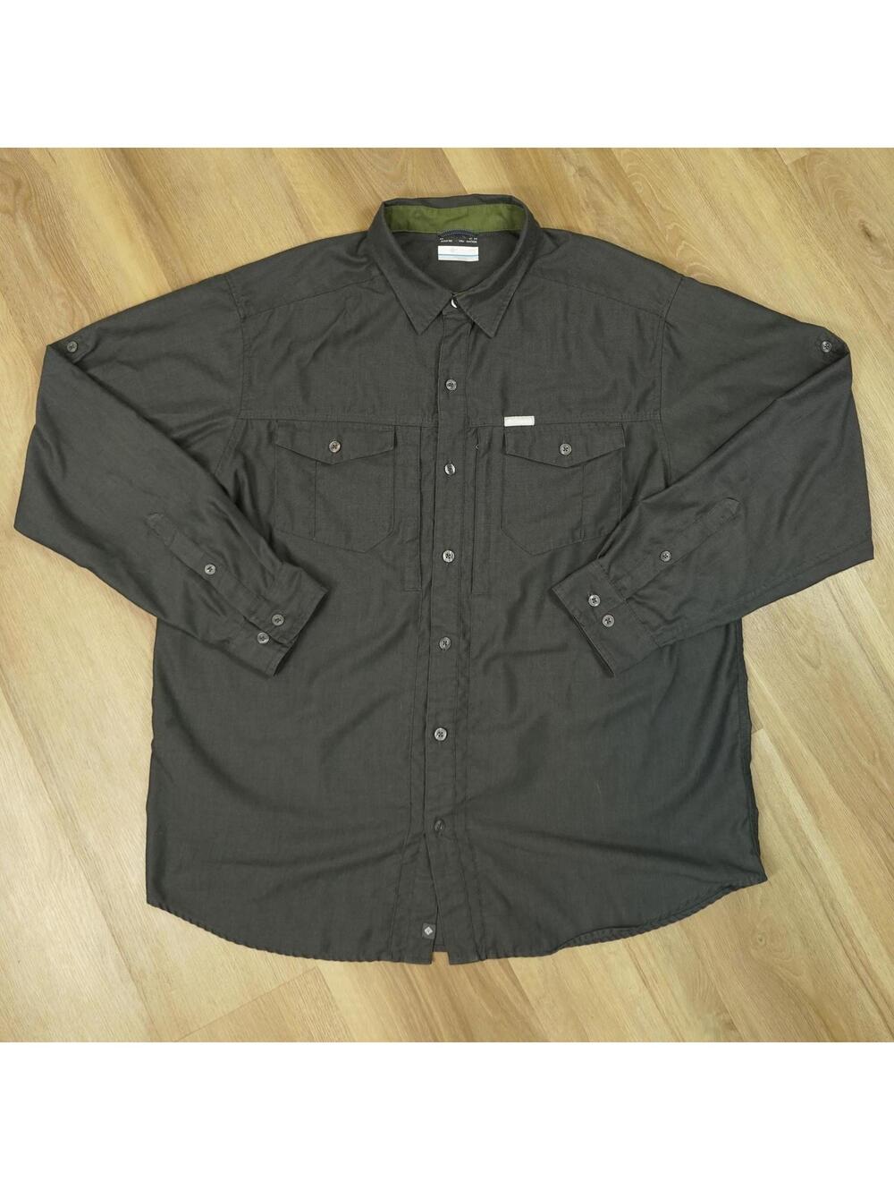 Columbia Omni-wick Utility Shirt - Button Up, 4 chest pockets - Men's XL Grey